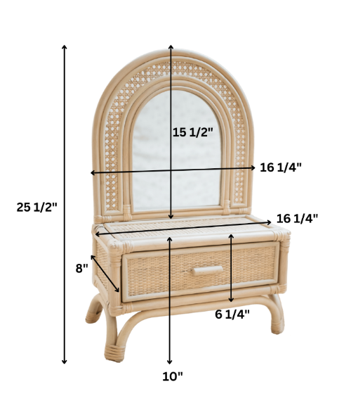 Arch Floor Vanity Measurements - Ellie & Becks Co.