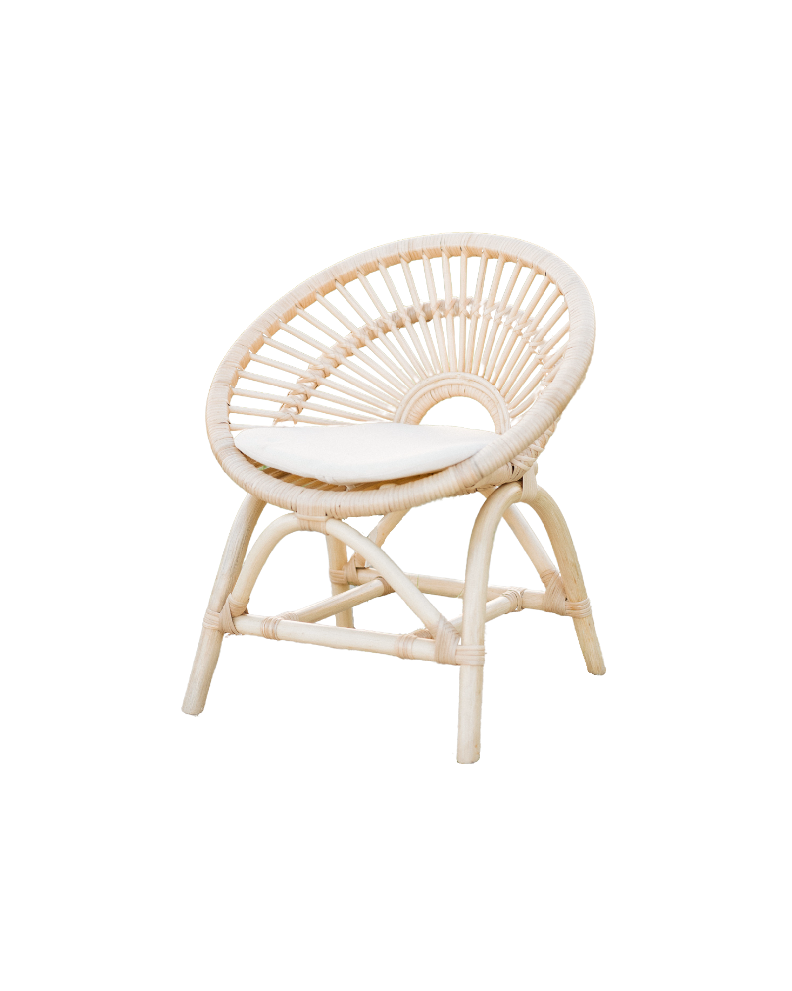 Rainbow Rattan Kids Chair - Ellie & Becks