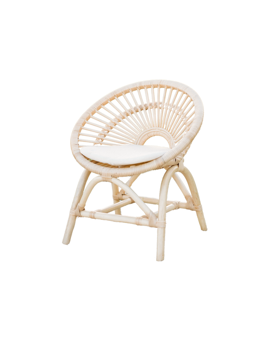 Rainbow Rattan Kids Chair - Ellie & Becks