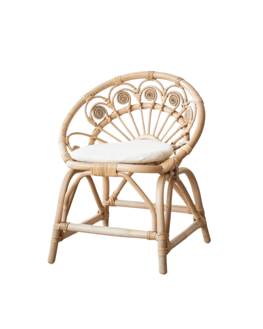 Dahlia Rattan Kids Chair - Ellie & Becks Co.