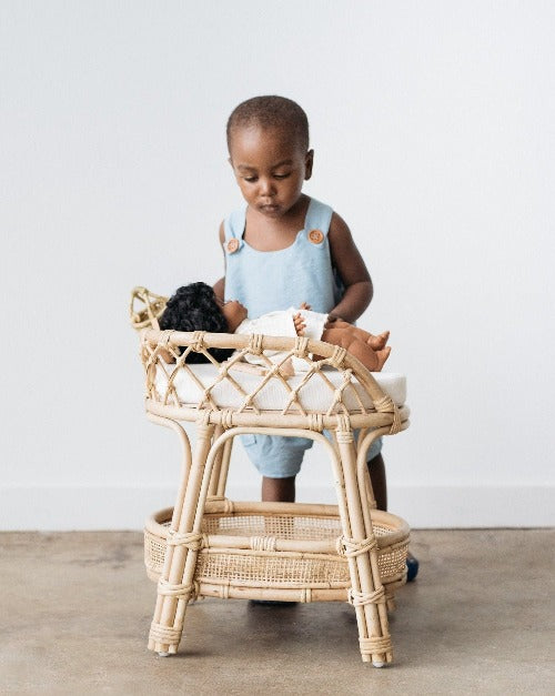 Aria Doll Rattan Changing Table - Ellie & Becks Co.Aria Doll Rattan Changing Table - Ellie & Becks Co.
