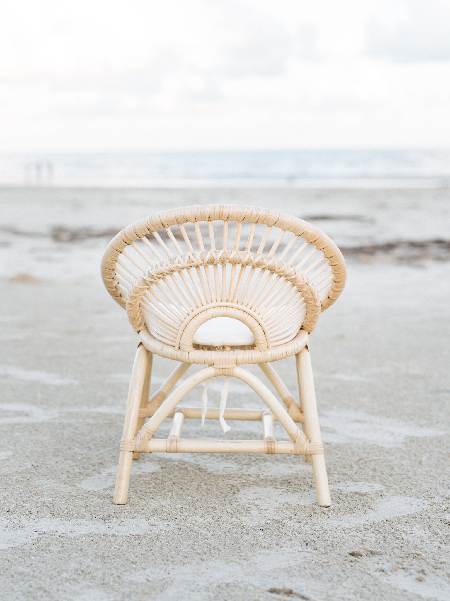 Rainbow Rattan Kids Chair - Ellie & Becks