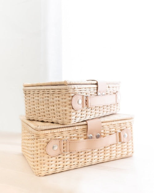 Wicker Suitcases - Ellie & Becks Co.
