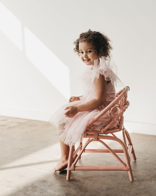 Dahlia Rattan Kids Chair - Ellie & Becks