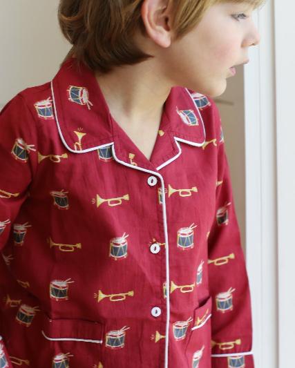 Drummer Boy Red Holiday Pajamas