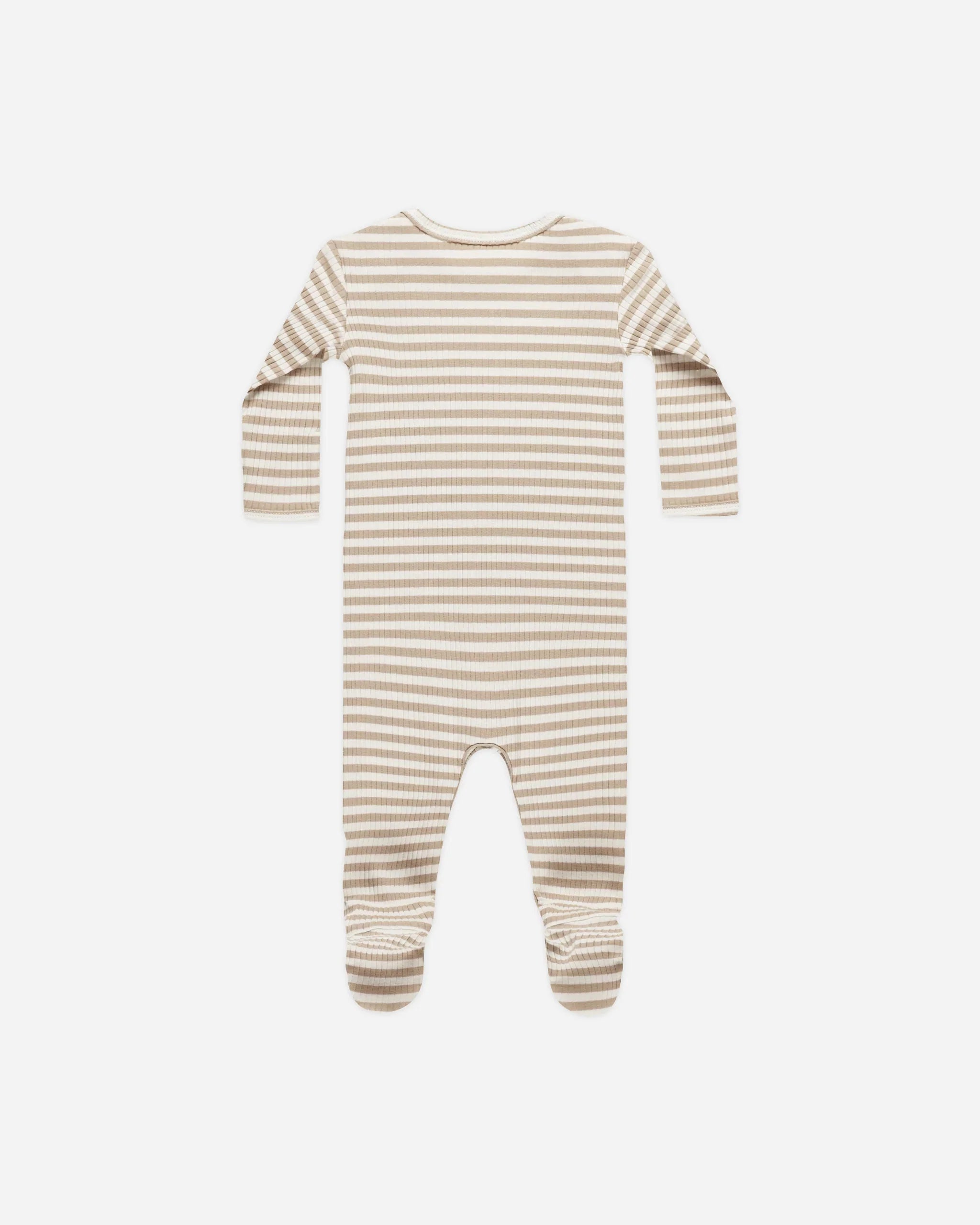 Striped Ribbed Footie