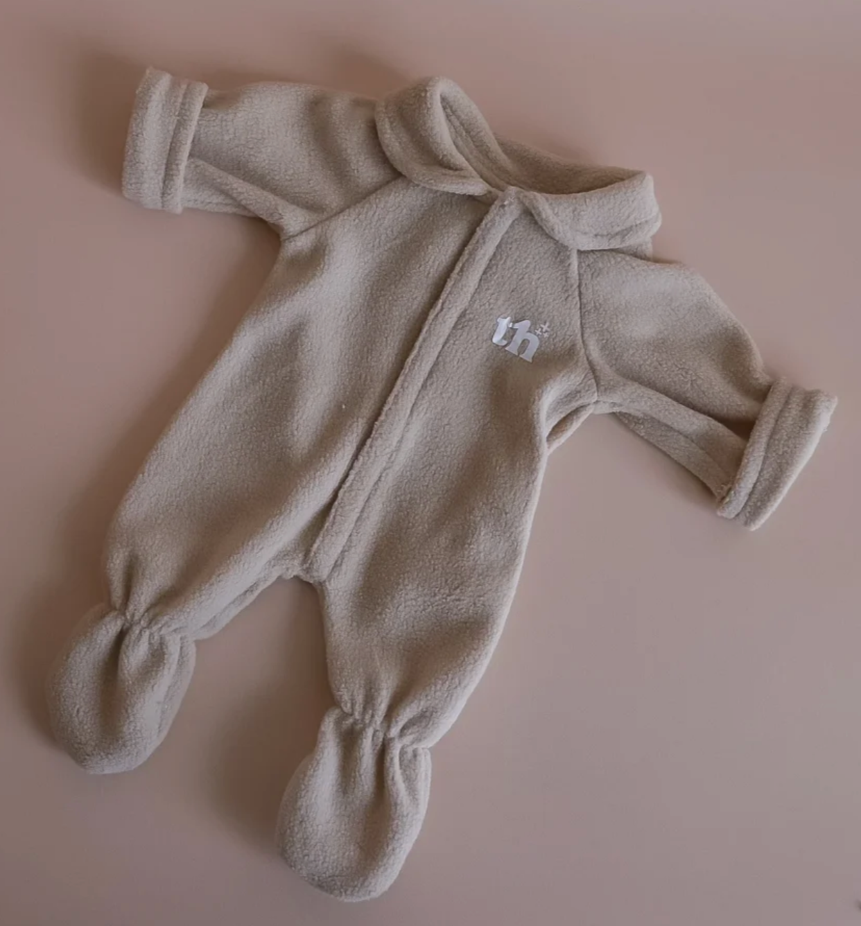 Tiny Harlow - Taupe Footed Pajamas