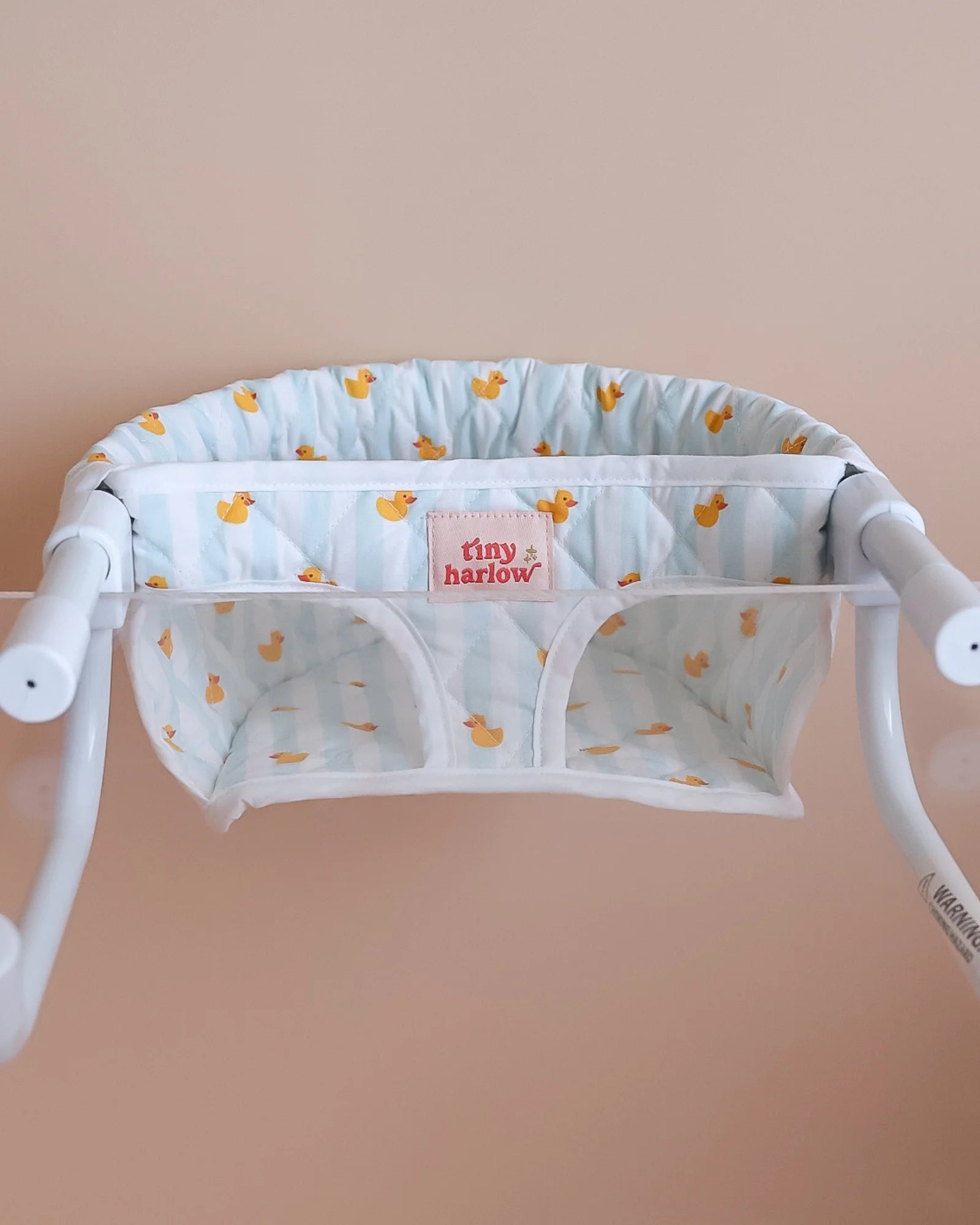 Doll Table Highchair - Light Blue Ducky