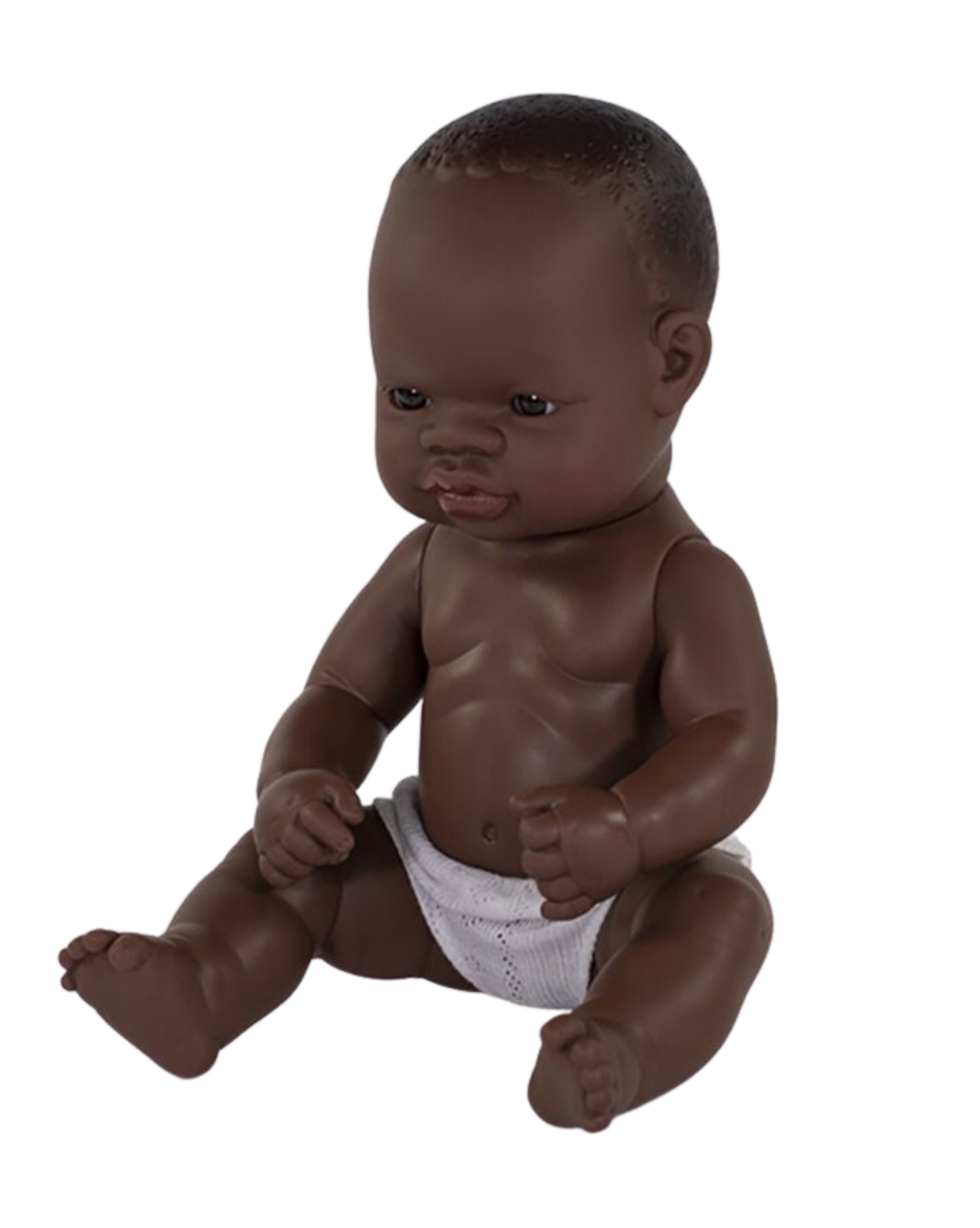 Miniland Newborn Boy Doll African Girl 12 5/8 inch - Ellie & Becks Co.