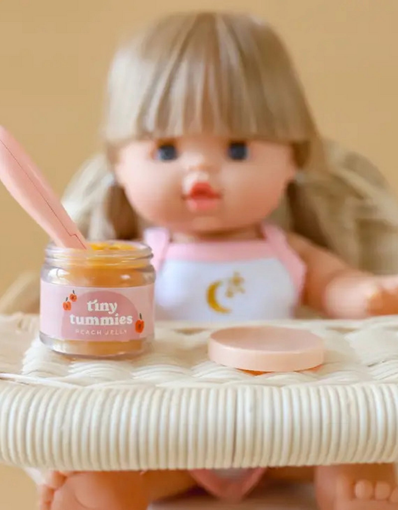 Tiny Tummies Doll Puree Set - Peach by Tiny Harlow | Ellie & Becks Co.