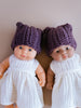 Mini Plum Crochet Doll Hat - Ellie & Becks