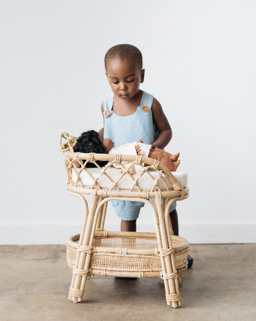 Aria Doll Rattan Changing Table - Ellie &amp; Becks Co.Aria Doll Rattan Changing Table - Ellie &amp; Becks Co.