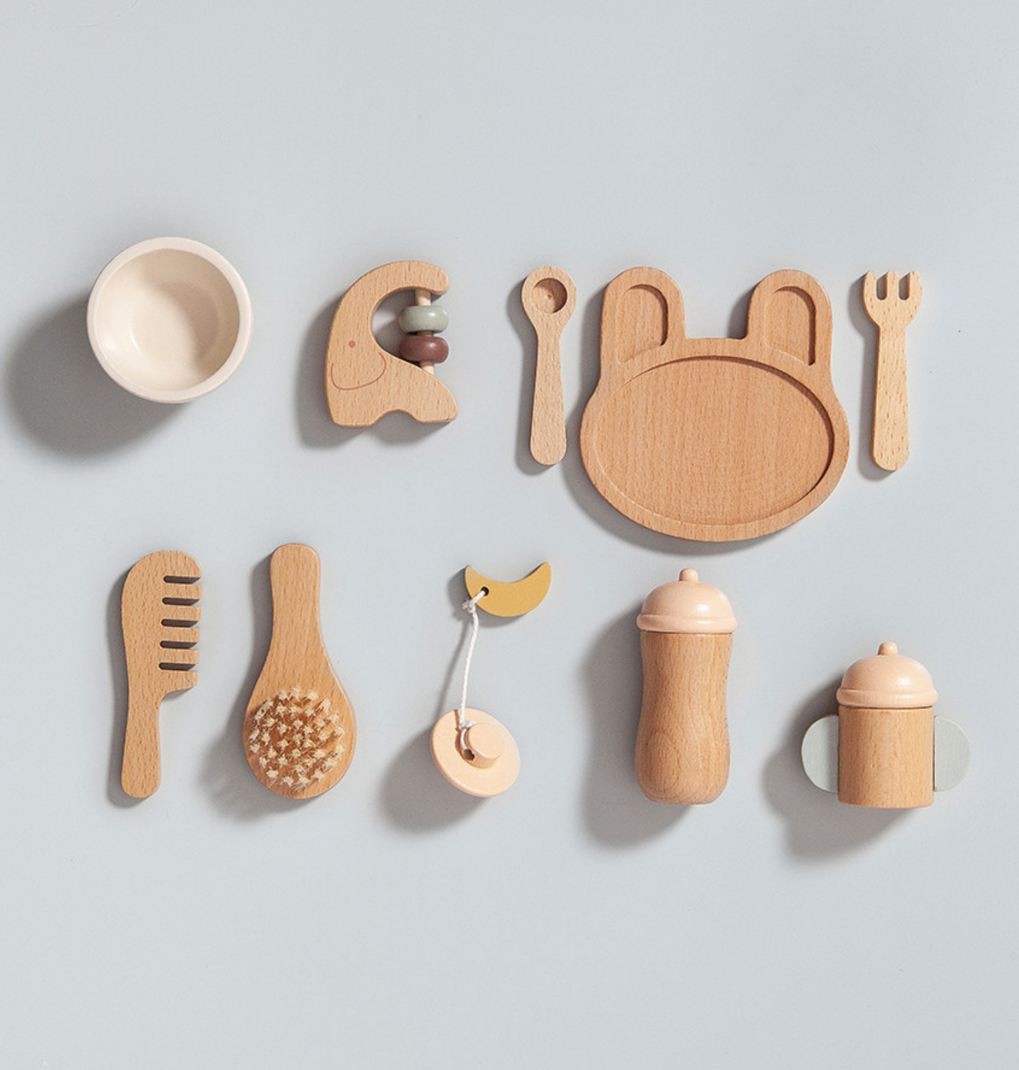 Wooden Baby Feeding Set