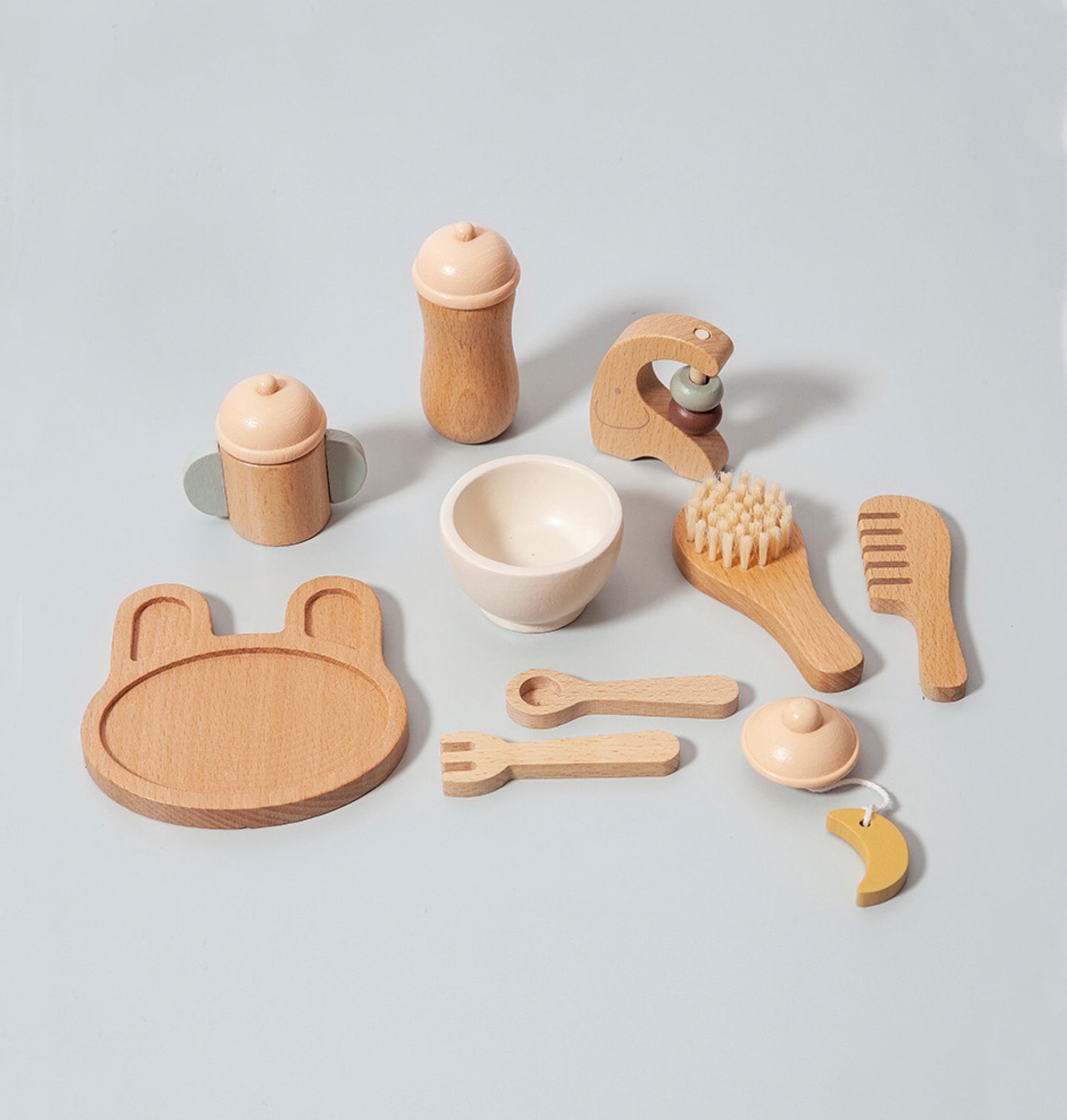 Wooden Baby Feeding Set